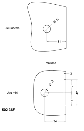 Halter, 3-seitig, verzinkt