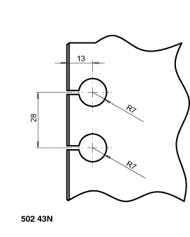 Senkschraube, Blechschraube, aus Stahl, 6 x 50 mm x 100, M3.5