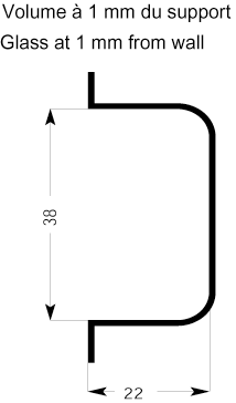 Klemmbefestigung, Alu, Öffnung 12 mm, mit Klemmplatte, eloxiertes Alu-matt