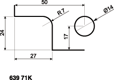 Bausatz ADLER Endstücke gleichschließend Nr.1,  Ohne Schlüssel verchromt SECURITRACK