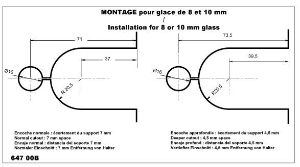 flat antenna for panel