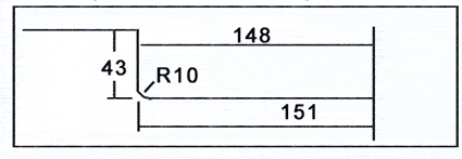 Zamakscharnier in «Economy»-Ausführung. 54x26 mm, 2 Seiten Zamak, goldfarben