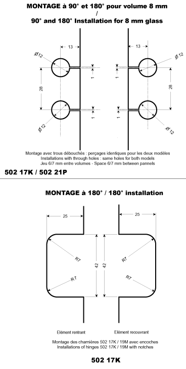 90° Vitrinenkugel, Achtelkugel, für Dicke 4 mm, weiß