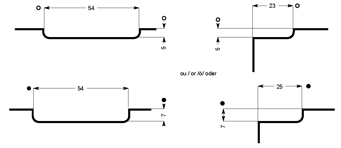 Zamakscharnier in «Economy»-Ausführung. 54x26 mm, 2 Seiten Zamak, goldfarben