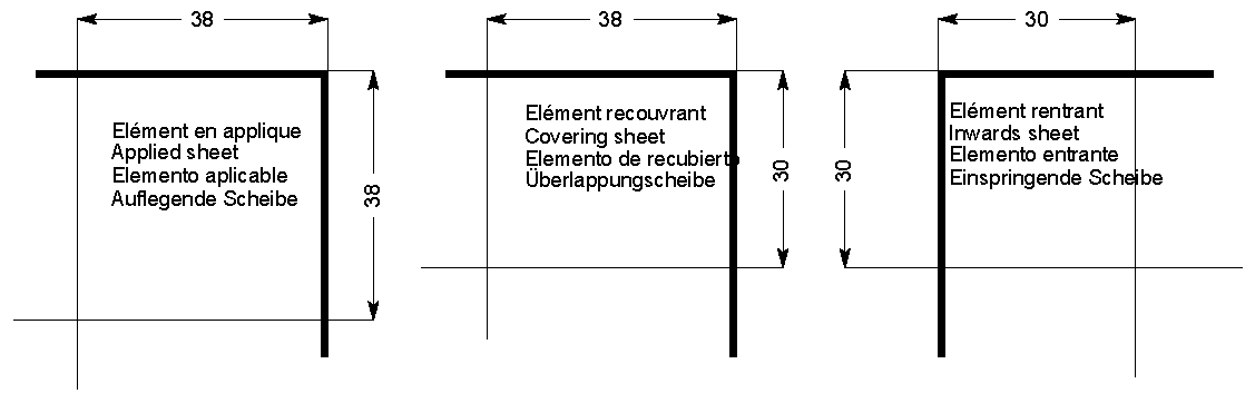 Feststehende Messinghalter, verchromt, e=10