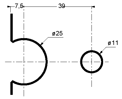 Mittelgriff mit Doppelklinke, rückwärtige Montage, mit europäischem Zylinderschloß, Produktreihe ELITE, vergoldet gebürstet