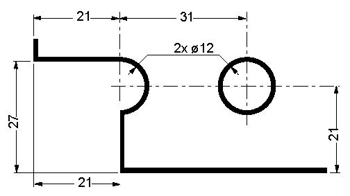pentures A.S. sur platine, laiton chromé