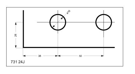 rosettes, clip-on, cone, diameter 25 mm