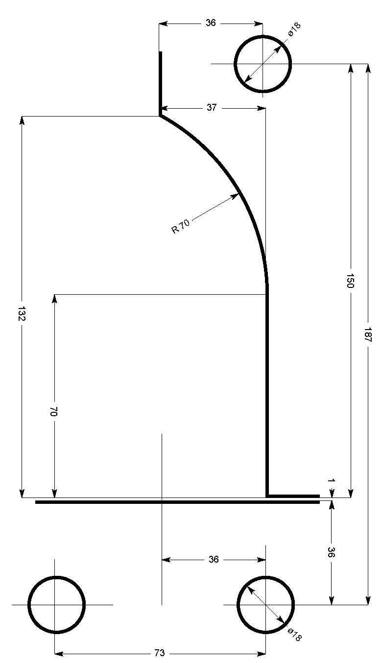Schließhaken für Mittelschloß, Produktreihe ELITE, verchromt