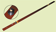 rule with suction cups, section : 70 mm x 5, lenght 230 cm