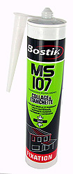 silicon elastomer mastic, black,  MS 107, BOSTIK