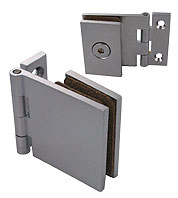 charnières Adler® ligne carrée à platine 40x40, laiton chromé mat