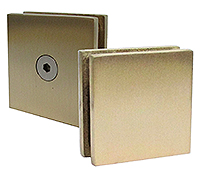 pince à contreplaque reversi mur/gl 40x40  cupro-aluminium brossé verni