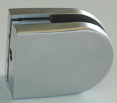 clips for partition with counterplate x 200 pc - flat heel - 52 x 40 mm - zamak -  matt chromed
