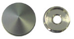 rosette, marble-work, dia. 20 mm, cone-shaped head, matt chrome