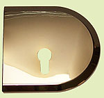 HAWA Junior 80/GP - cover plates for Toplock - Brass finish