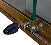 kit complet de 1,45 m en aluminium anodisé doré SECURITRACK