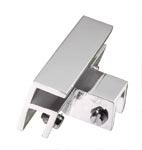 clips, 3 entries with top junction, slanted angles, chromed brass