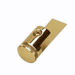 brackets with unequal wings, gold brass