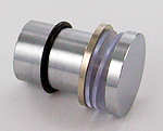 brackets dia. 15 mm, fixed by milled head button, chromed brass