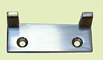 plate catch, matt chromed brass