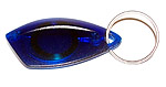 tag RFID with blue key-ring
