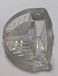 vitrine-ball at 90°, 4 mm glass, crystal