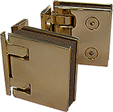charnière à rappel reversi isodouche mur/gl x2 cupro-aluminium doré