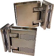 charnière à rappel capsi prestige gl/gl.90 x2 curpo-aluminum fini inox brossé