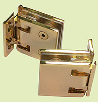 charnière à rappel reversi prestige mur/gl x2 cupro-aluminium doré