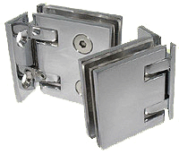 charnière à rappel saloon reversi  mur/gl x2 cupro-aluminium chromé brillant
