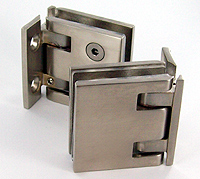 charnière à rappel reversi saloon mur/gl x2 cupro-aluminium fini inox brossé