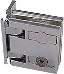 charnière à rappel capsi mur ép.8 tout métal x2 cupro-aluminium chromé brillant