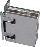 charnière à rappel reversi mur ép.8 tout métal x2 cupro-aluminium chromé brillant