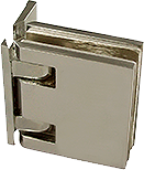 charnière à rappel reversi mur ép.8 tout métal x2 cupro-aluminium nickel brossé