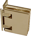 charnière à rappel reversi mur ép.8 tout métal x2 cupro-aluminium doré