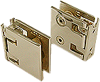 charnière à rappel reversi profil ép.8 tout métal x2 cupro-aluminium doré