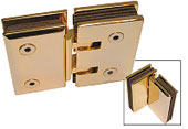 charnière à rappel minidouche gl/gl.180 x2  laiton doré
