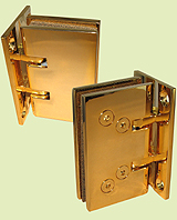 charnière à rappel saloon mur/gl sans arrêt 45kg laiton doré