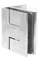 hinge  A.S. wall/glass indoor 304L   brushed stainless steel