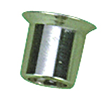 countersunk head cap nuts, alum. grey