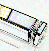 raidisseur capsi carré 20x20 x 1.40m inox brossé