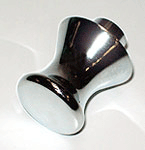 bouton adler dia.20 simple sans vis  chromé brillant