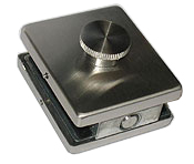 turn button lock, SEVAX range,  brushed stainless steel