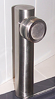 connecteur  adlock dist.76 mur/gl  inox  brossé