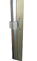 charnière adler vf pleine hauteur recoupable 55.2 10mm trempé x 2800 aluminium anodisé inox brossé