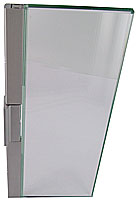 paumelle clip-in door pleine hauteur x 2.60m  aluminium anodisé naturel