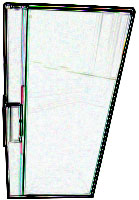 paumelle clip-in door pleine hauteur x 2.60m  aluminium anodisé inox brossé