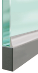 Drop-down seal for glass doors 10 mm, length 959 mm