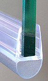 profil joint adler  tubulaire  4-6mm x1m PVC translucide